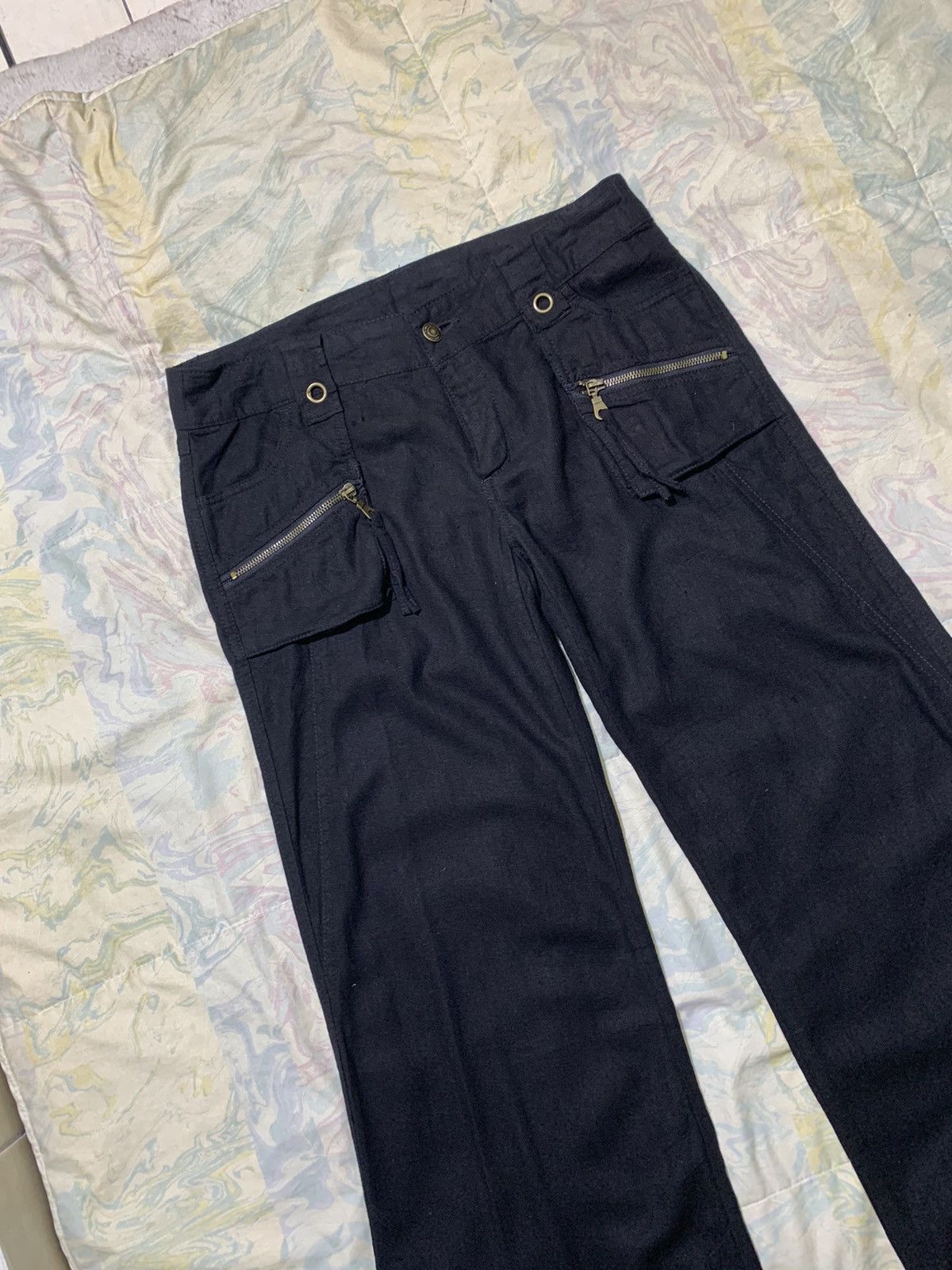 Japanese Brand Steal 🔥 flare Japanese brand wideleg baggy pants Size 31" - 3 Thumbnail