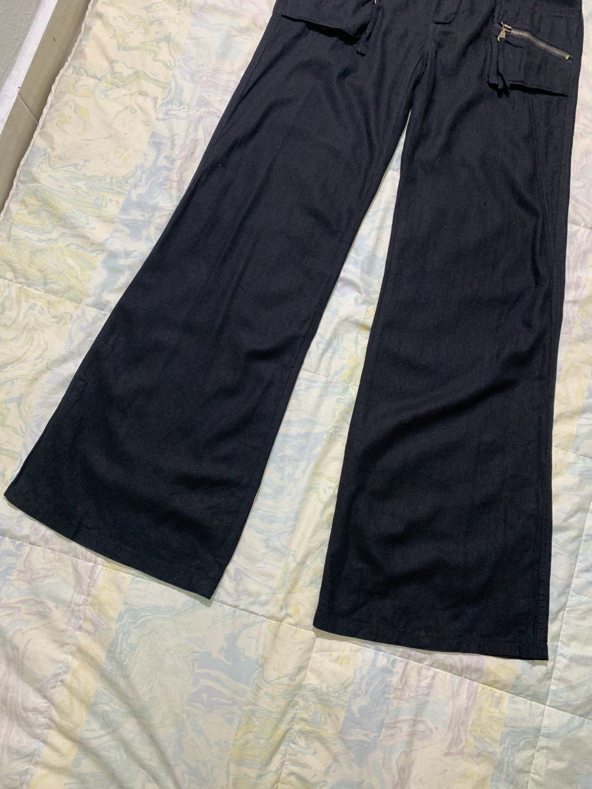 Japanese Brand Steal 🔥 flare Japanese brand wideleg baggy pants Size 31" - 4 Thumbnail