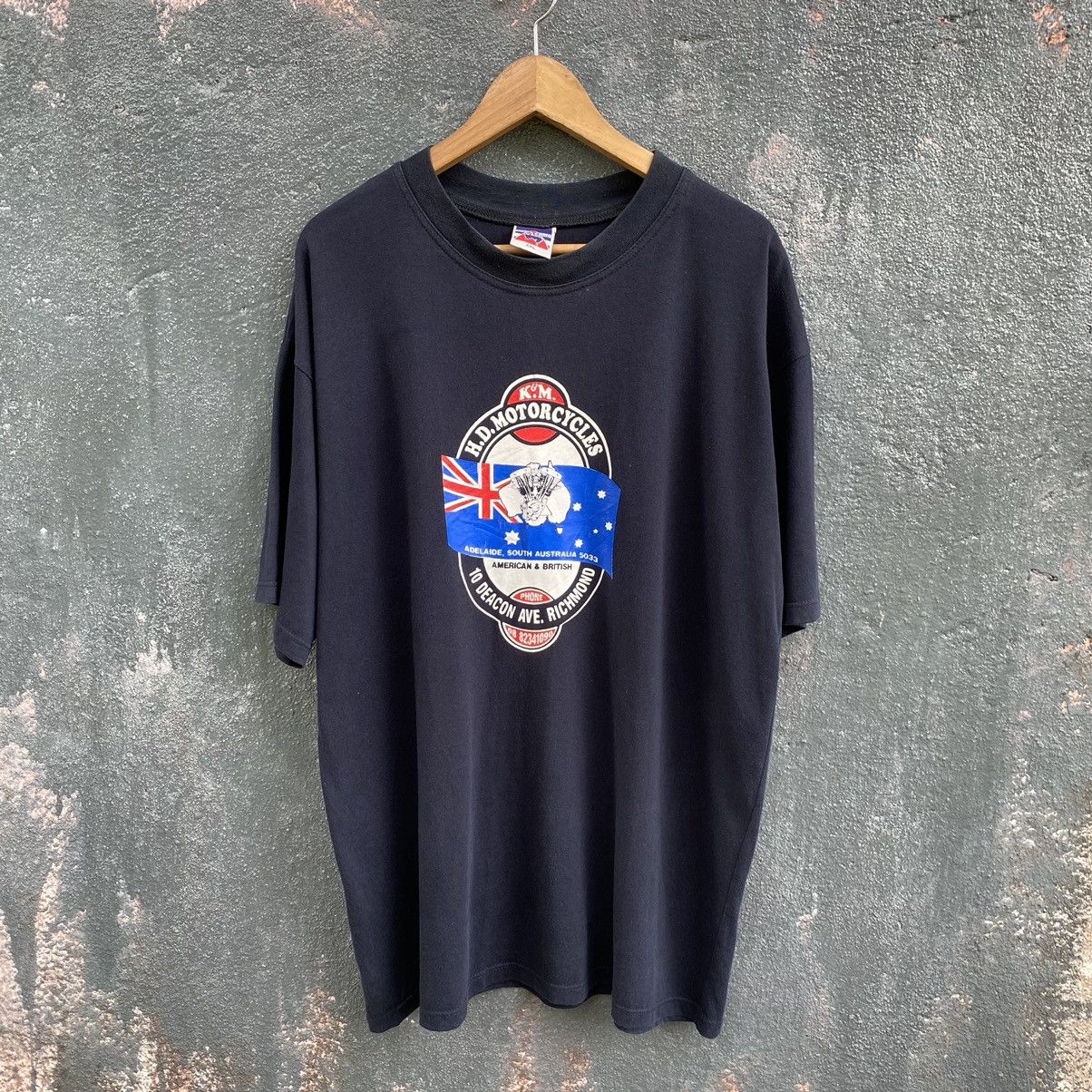 Vintage Thrashed Vintage Faded H.D. Motorcycles Adelaide ERD GRUNGE Size US XXL / EU 58 / 5 - 1 Thumbnail