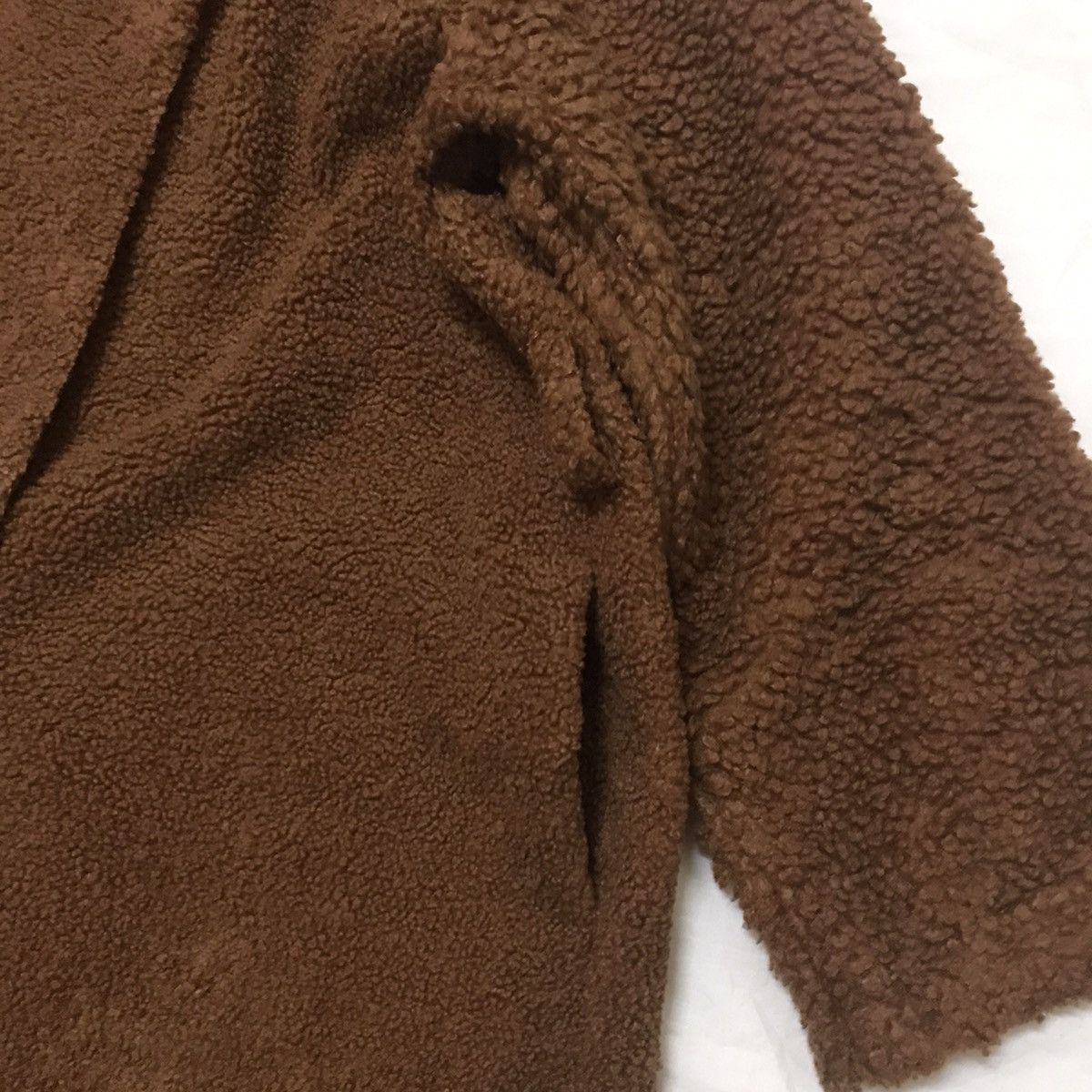 JW Anderson × Uniqlo Pile Lined Fleece Collarless Coat Size XL / US 12-14 / IT 48-50 - 5 Thumbnail
