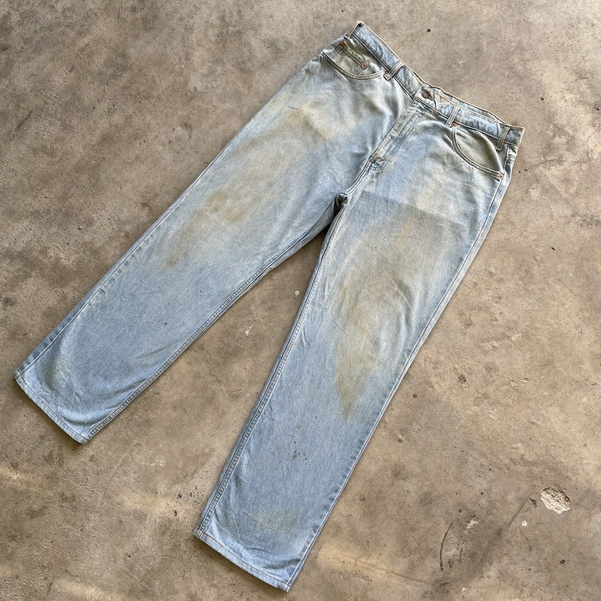 Levi's W37x31.5🔥 Vintage Levi’s 515 Faded Denim Jeans Pants Size US 37 - 2 Thumbnail