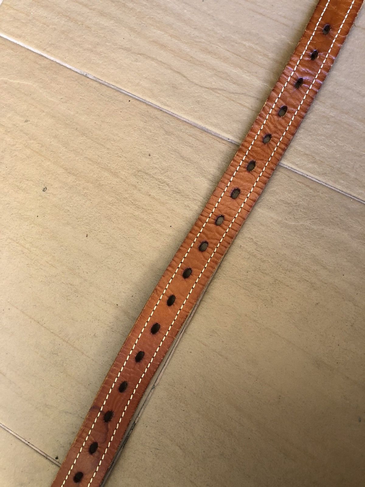 Leather × Vintage Vintage Leather Cowboy Fashion Buckle Belt Size ONE SIZE - 5 Thumbnail