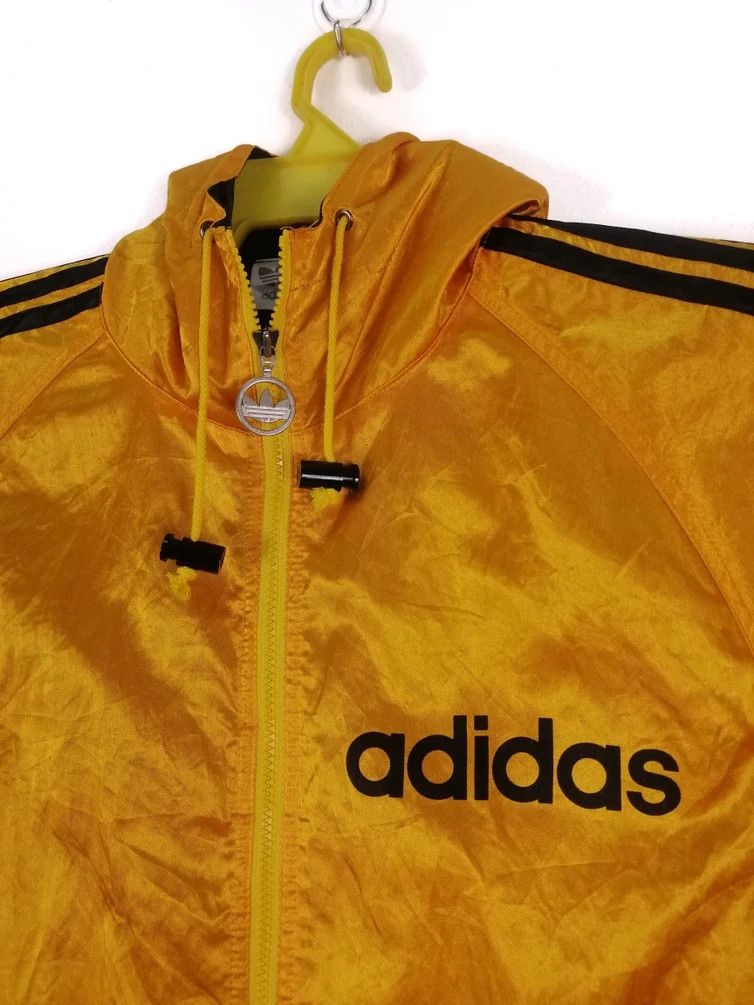 Adidas Adidas Vintage 90s Big Logo Mirror Hoodie Zipper Jacket Size US L / EU 52-54 / 3 - 3 Thumbnail