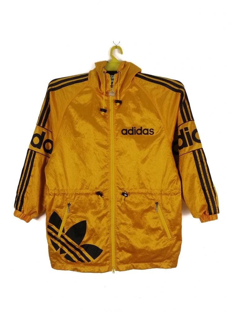 Adidas Adidas Vintage 90s Big Logo Mirror Hoodie Zipper Jacket Size US L / EU 52-54 / 3 - 2 Thumbnail