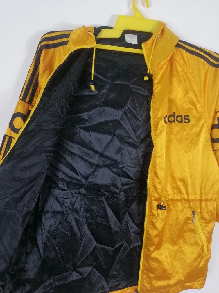 Adidas Adidas Vintage 90s Big Logo Mirror Hoodie Zipper Jacket Size US L / EU 52-54 / 3 - 4 Thumbnail