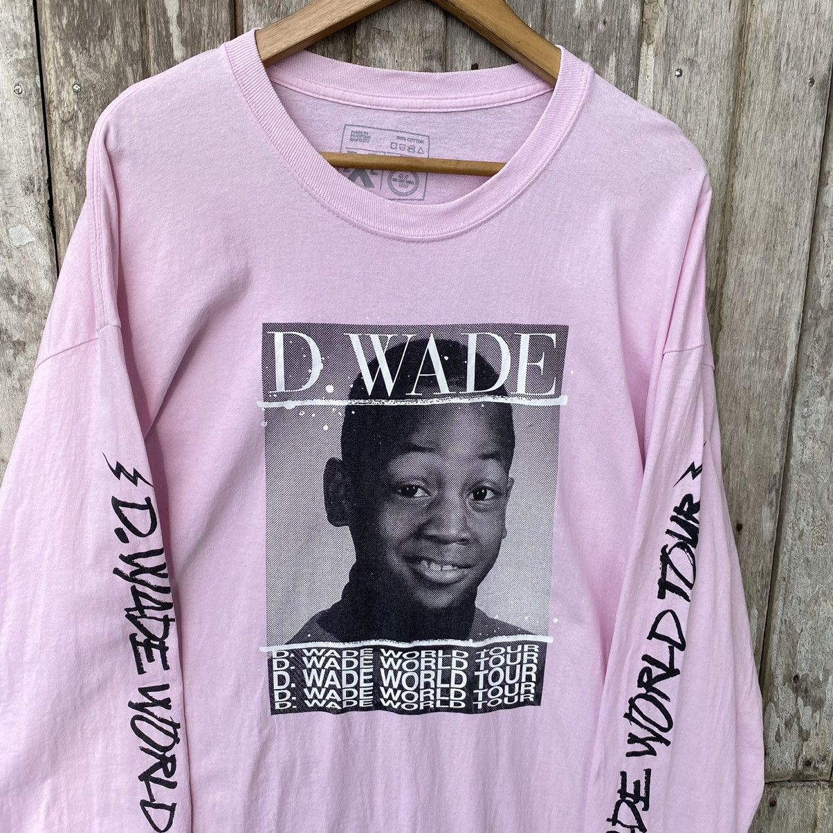 NBA D. Wade World Tour LS THRASHED ERD GRUNGE TEE Size US XXL / EU 58 / 5 - 2 Thumbnail