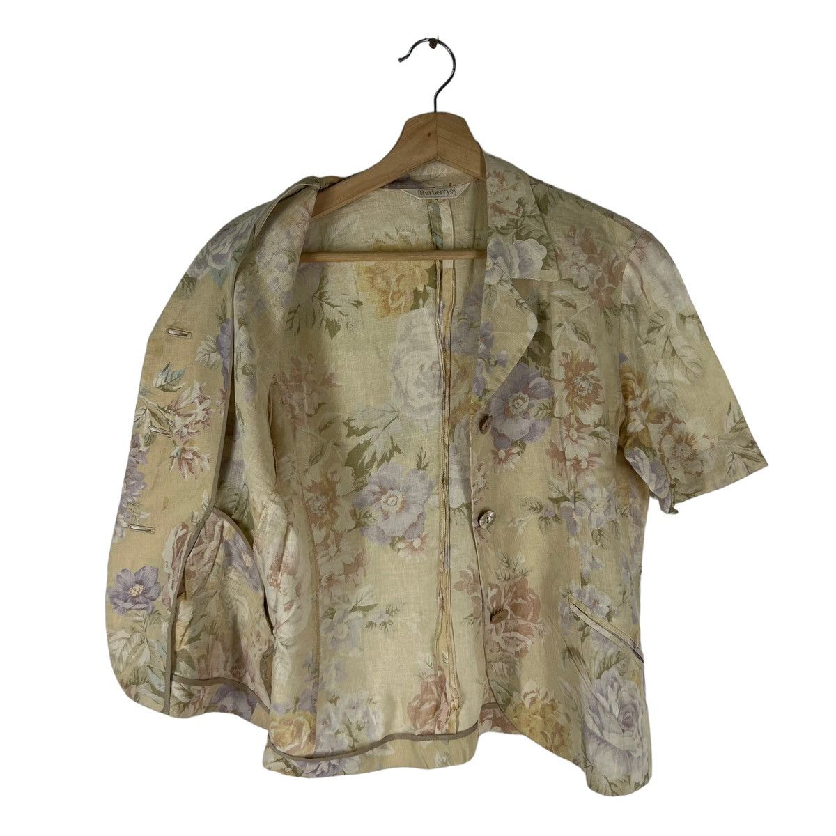 Burberry VINTAGE BURBERRYS CROPPED JACKET OVER PRINT FLOWER Size S / US 4 / IT 40 - 7 Thumbnail