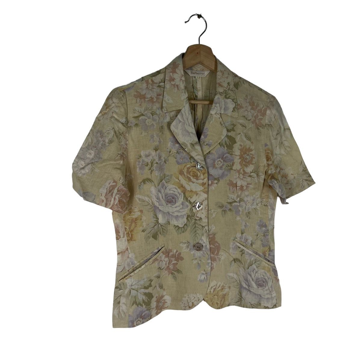 Burberry VINTAGE BURBERRYS CROPPED JACKET OVER PRINT FLOWER Size S / US 4 / IT 40 - 4 Thumbnail