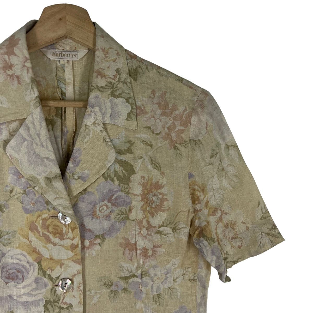 Burberry VINTAGE BURBERRYS CROPPED JACKET OVER PRINT FLOWER Size S / US 4 / IT 40 - 5 Thumbnail