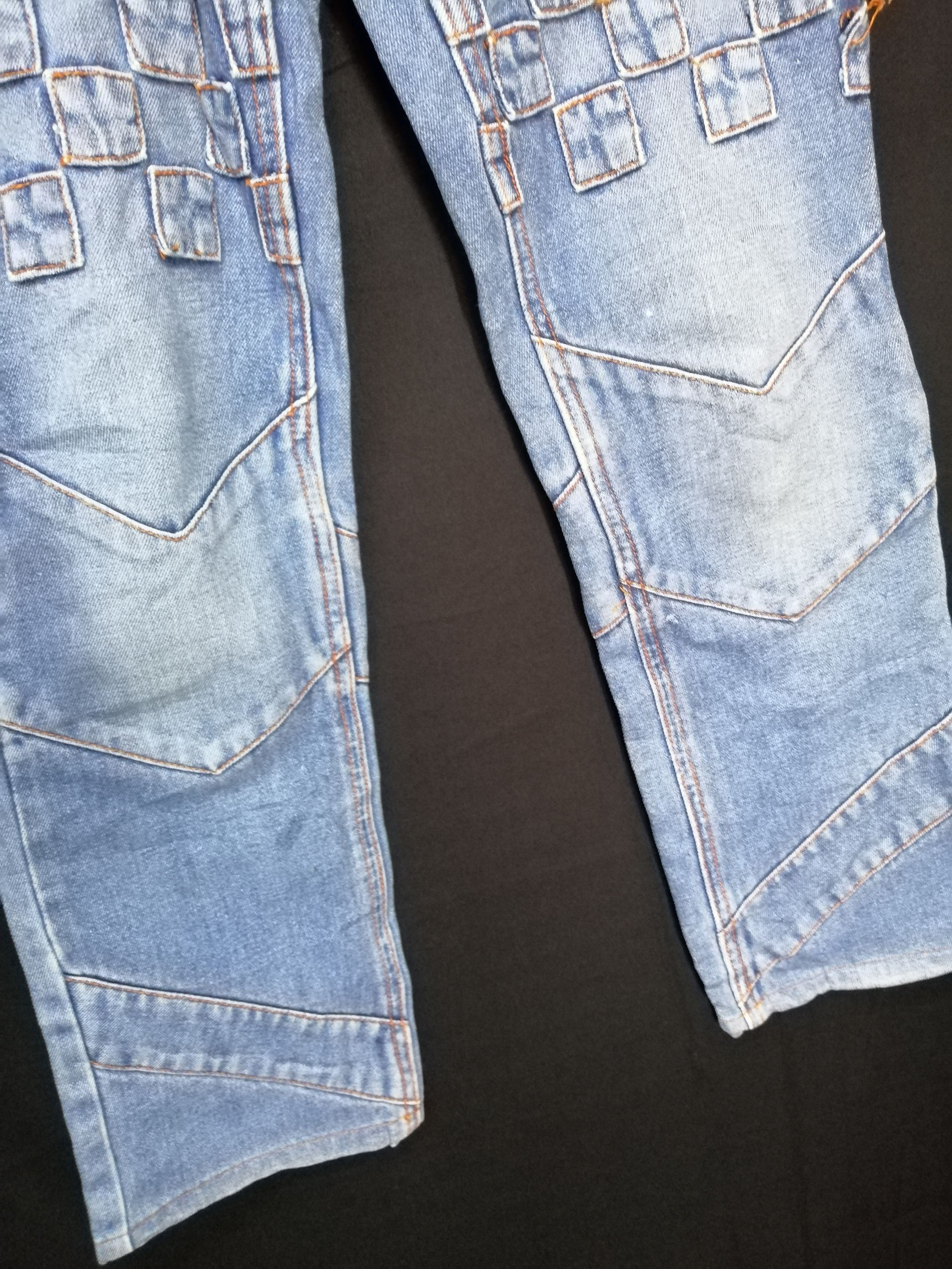 Japanese Brand Patches Jean Slim Fit Like Hysteric Glamor Kapital Size US 28 / EU 44 - 3 Thumbnail