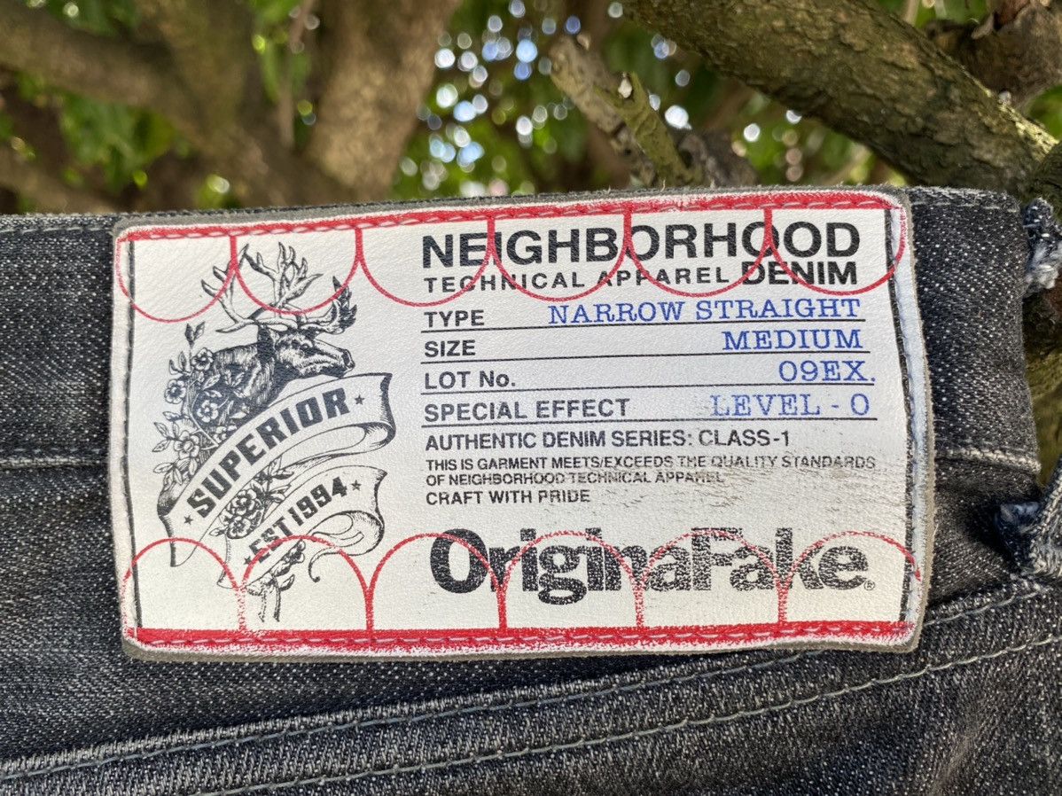 Japanese Brand × Kaws × Original Fake Original Fake X Neighborhood Japan Selvedge Jeans Size US 32 / EU 48 - 6 Thumbnail