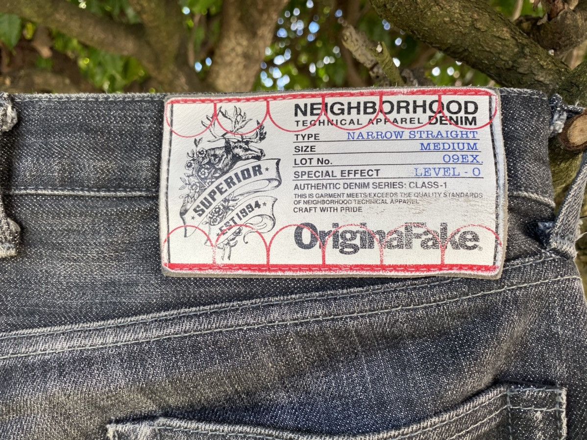 Japanese Brand × Kaws × Original Fake Original Fake X Neighborhood Japan Selvedge Jeans Size US 32 / EU 48 - 5 Thumbnail