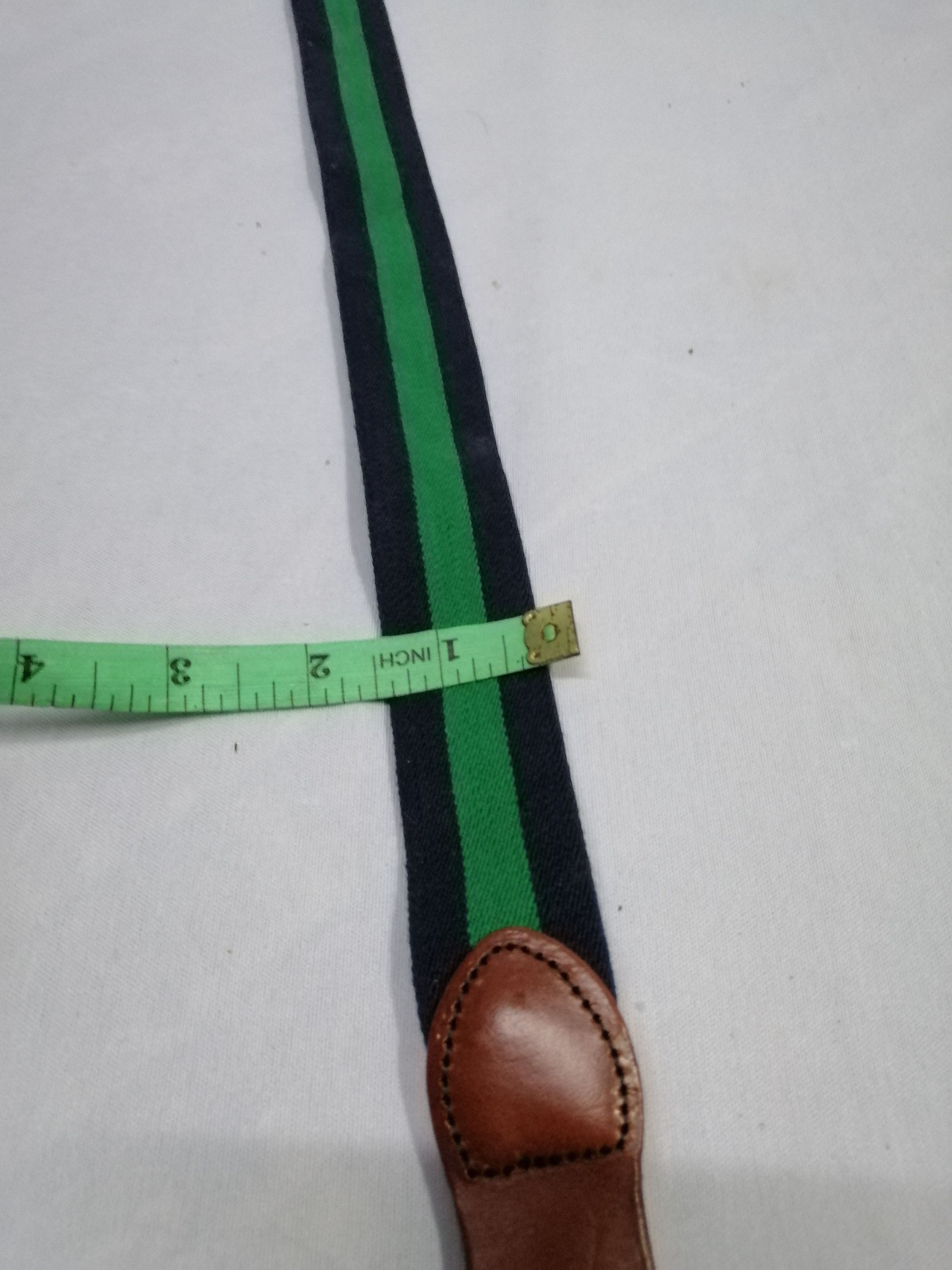 J. Press × Other J press Leather Belt Stripes Gold Brass Buckle Size ONE SIZE - 6 Thumbnail