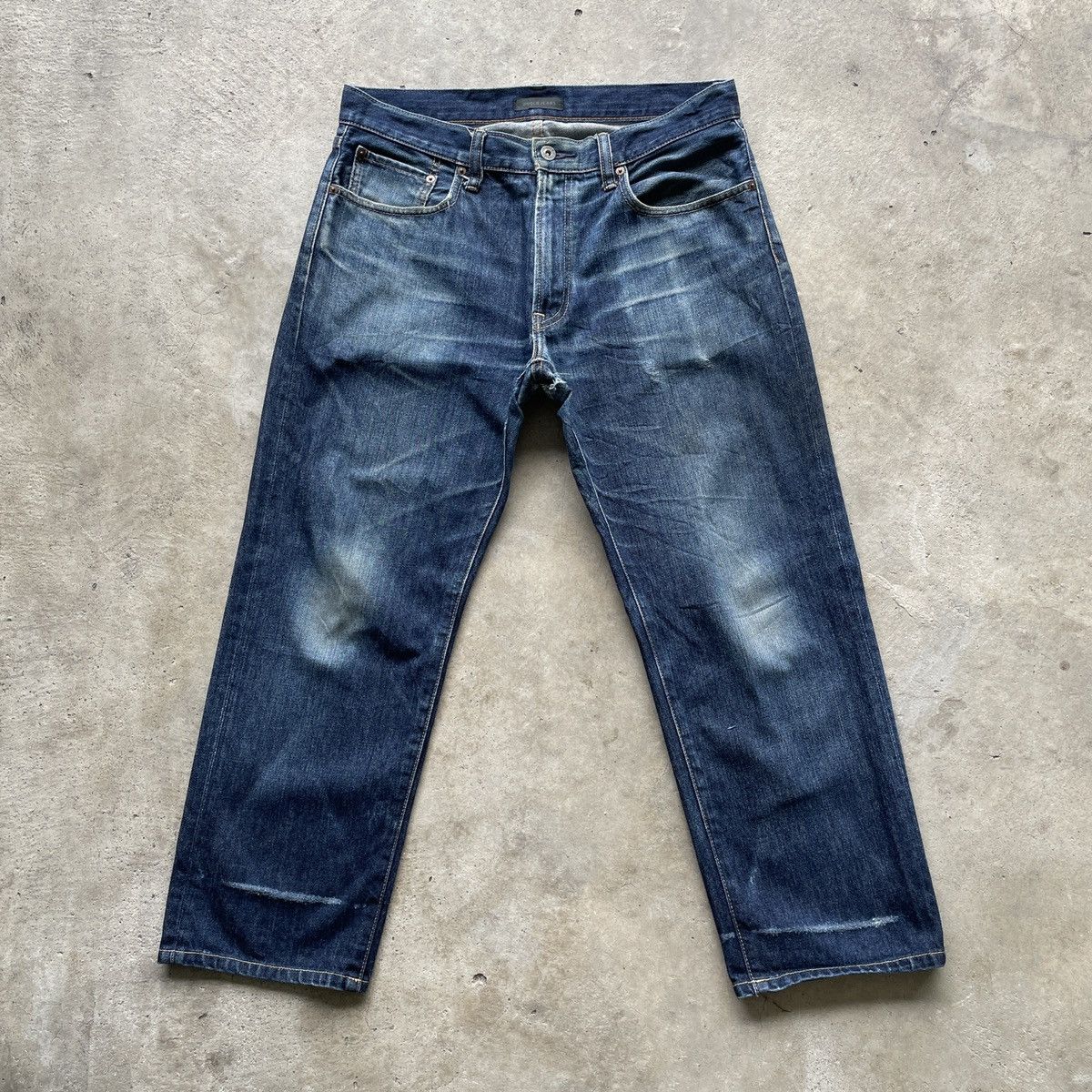 Japanese Brand W33x27🔥 Vintage Japanese Brand Faded Denim Jeans Pants Size US 33 - 1 Thumbnail