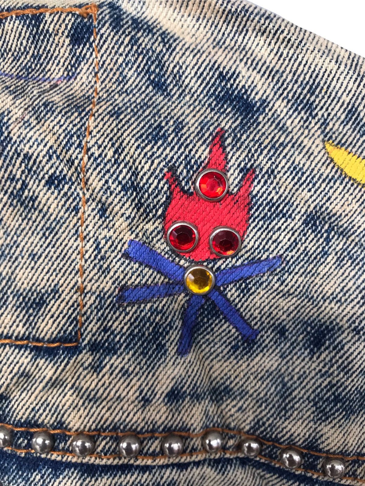 Vintage VTG Acid Wash Custom Painting Art & Studed Apache Jacket Size US M / EU 48-50 / 2 - 10 Thumbnail