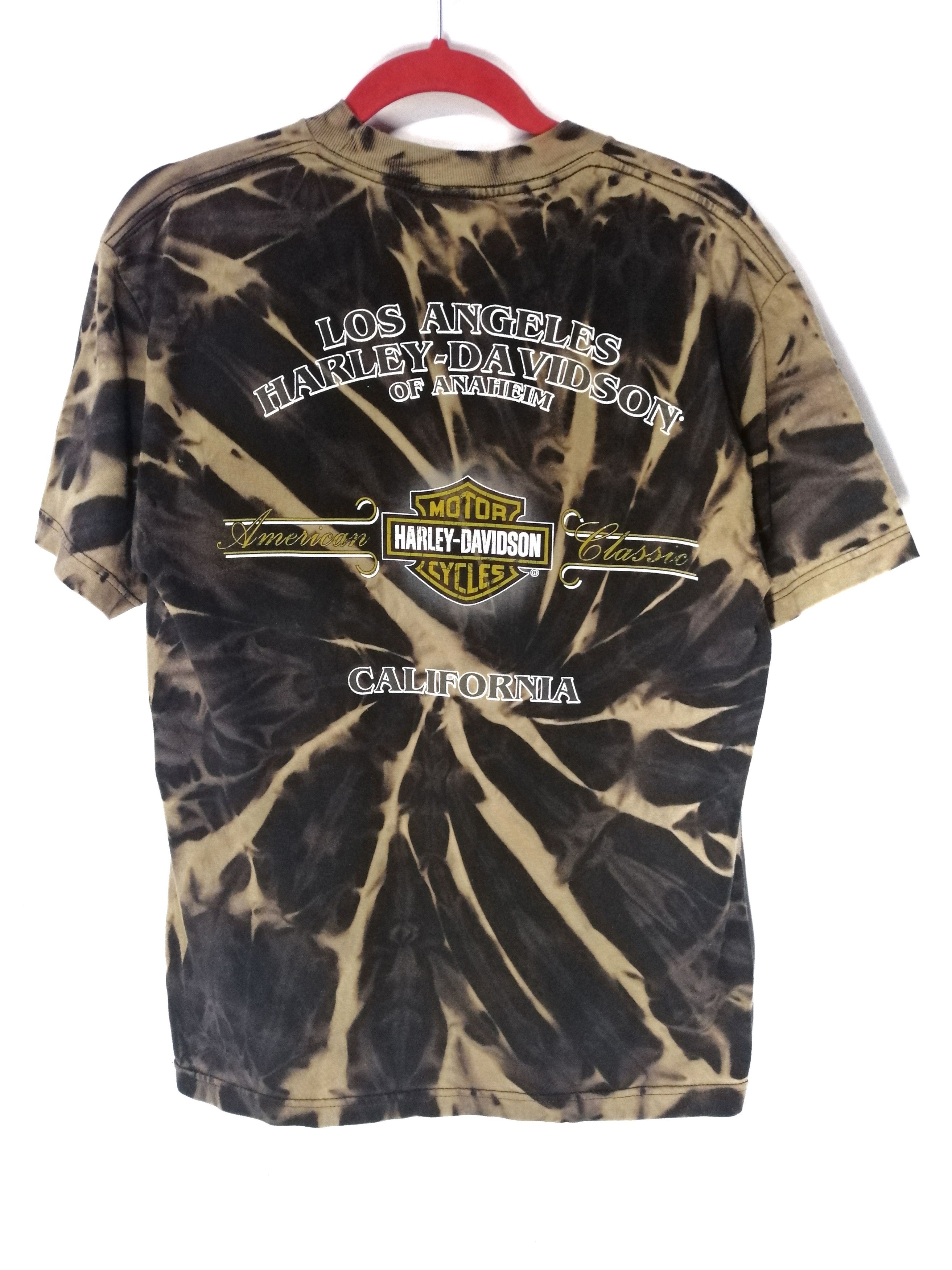 Harley Davidson × Other × Vintage Vintage Harley Davidson Los Angeles Tie Dye Acid Wash Size US M / EU 48-50 / 2 - 1 Thumbnail