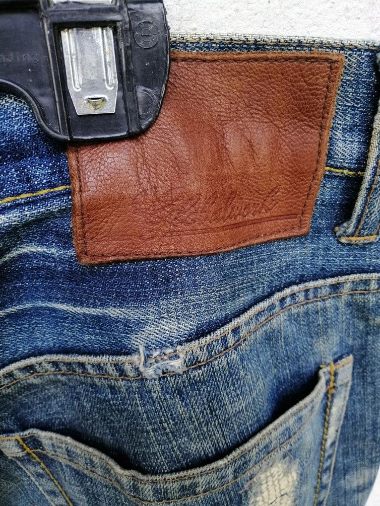 Global Work × Japanese Brand Global Work Selvedge Patches Design Straight Fit Size US 33 - 6 Thumbnail