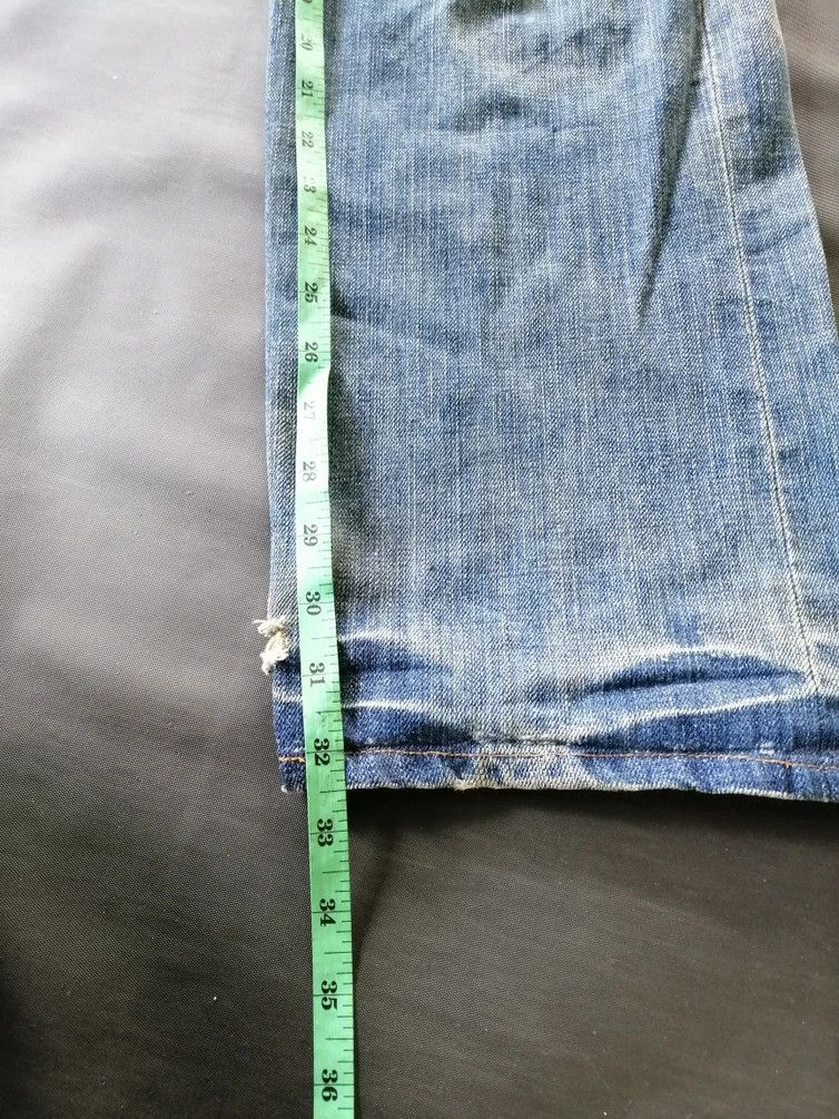 Global Work × Japanese Brand Global Work Selvedge Patches Design Straight Fit Size US 33 - 11 Thumbnail
