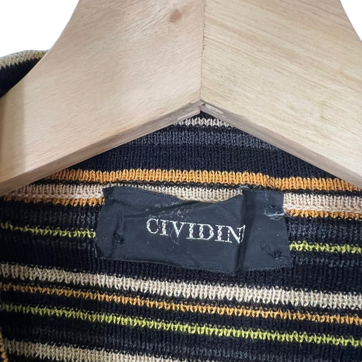 Japanese Brand VINTAGE STRIPED LONG SLEEVE CIVIDEN ITALY MADE Size US M / EU 48-50 / 2 - 8 Thumbnail