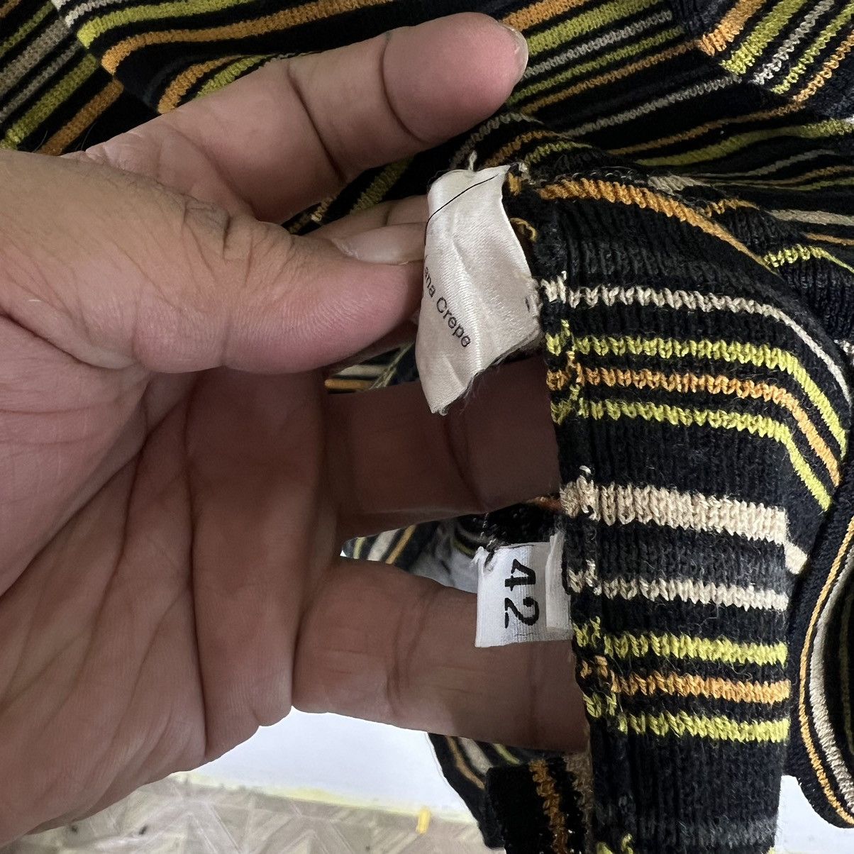 Japanese Brand VINTAGE STRIPED LONG SLEEVE CIVIDEN ITALY MADE Size US M / EU 48-50 / 2 - 10 Thumbnail