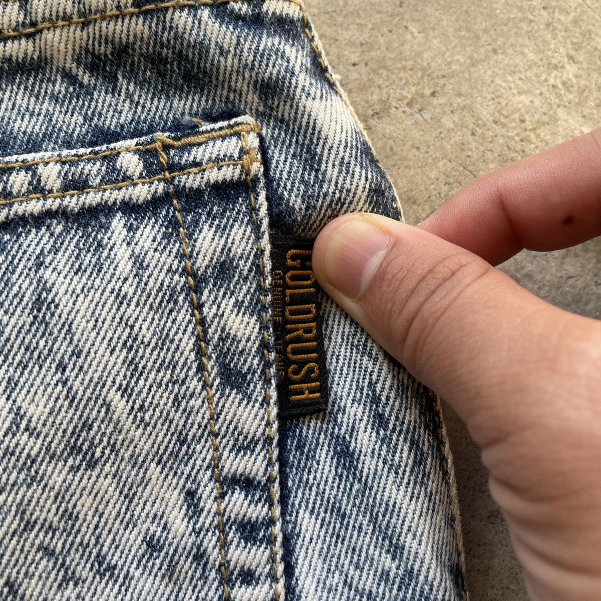 Vintage W27x33💥 Vintage Gold Rush Faded Denim Jeans Pants Size US 27 - 10 Thumbnail