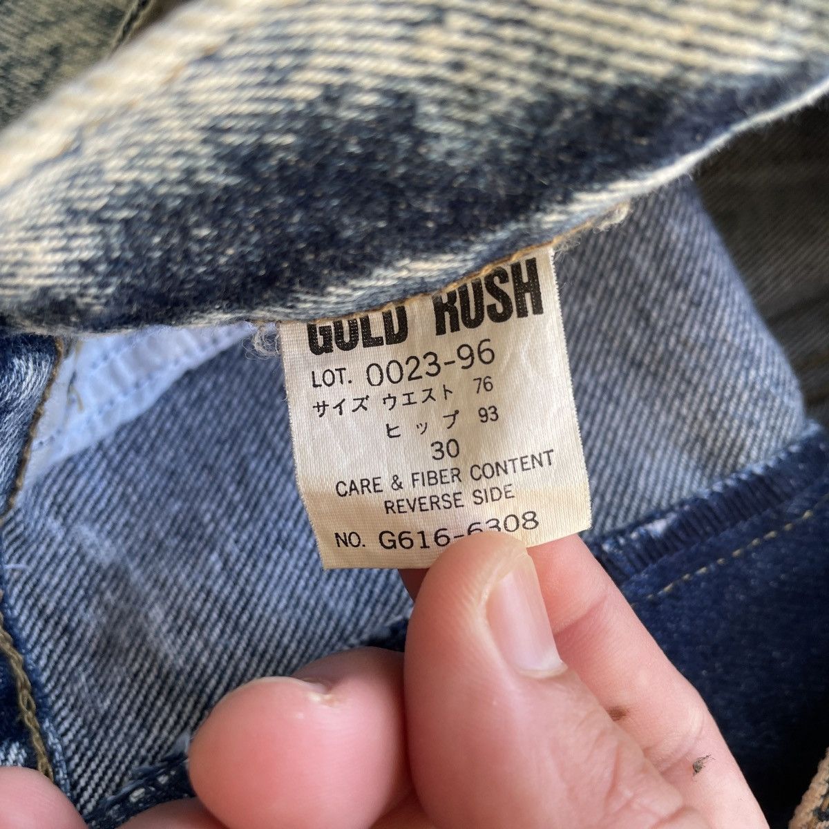 Vintage W27x33💥 Vintage Gold Rush Faded Denim Jeans Pants Size US 27 - 8 Thumbnail