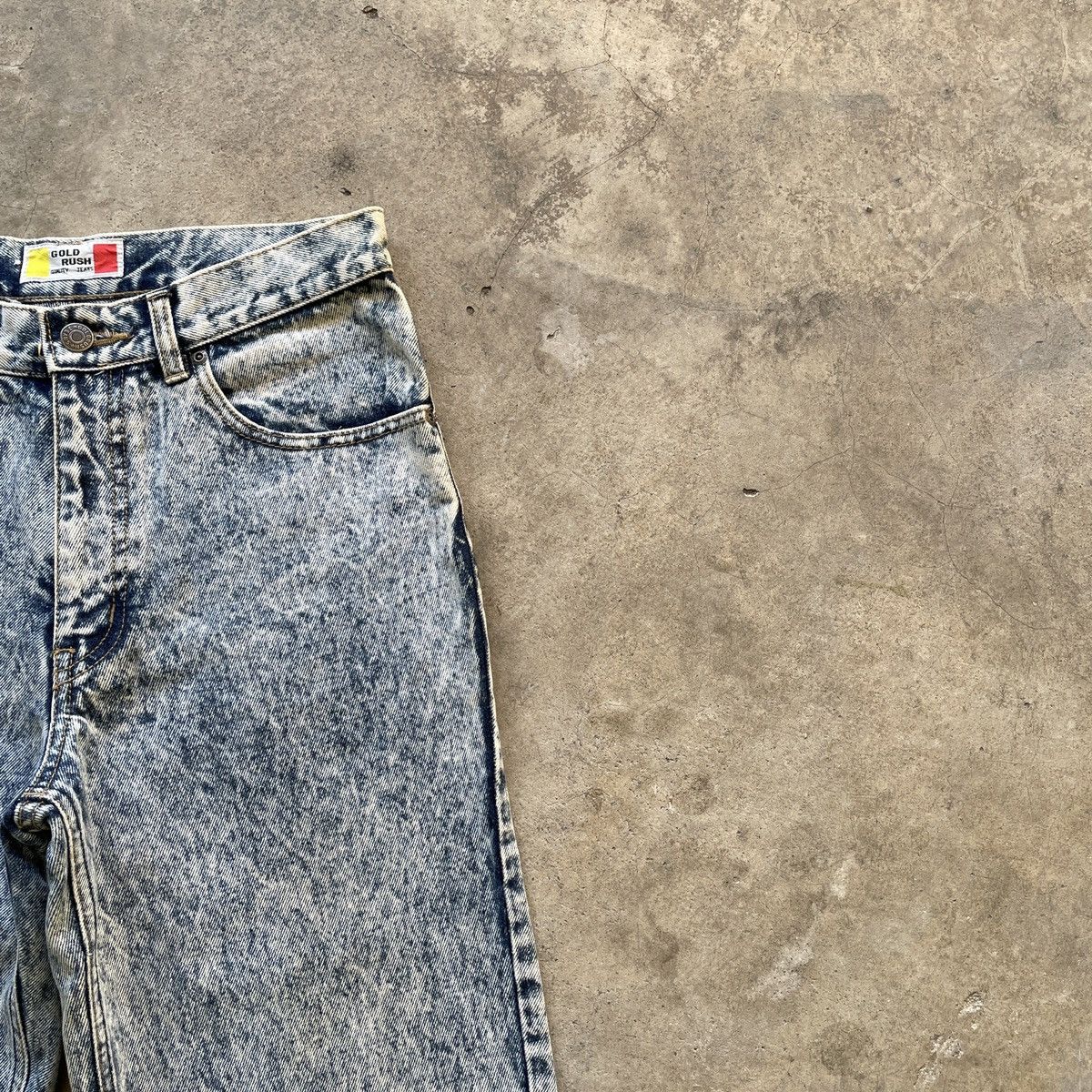 Vintage W27x33💥 Vintage Gold Rush Faded Denim Jeans Pants Size US 27 - 5 Thumbnail