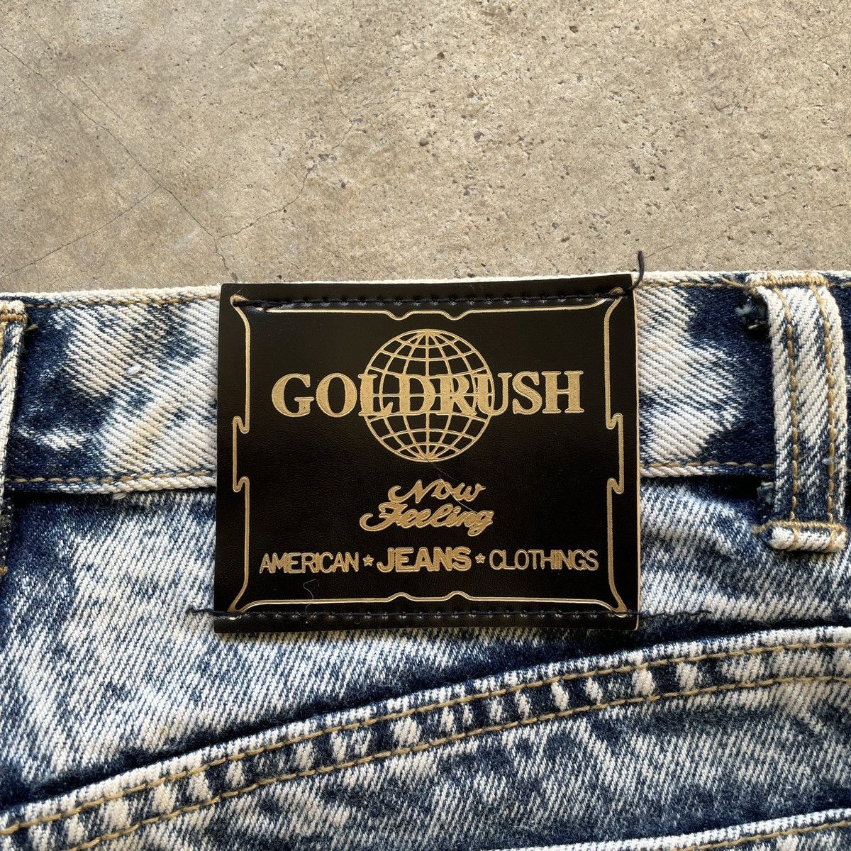 Vintage W27x33💥 Vintage Gold Rush Faded Denim Jeans Pants Size US 27 - 9 Thumbnail
