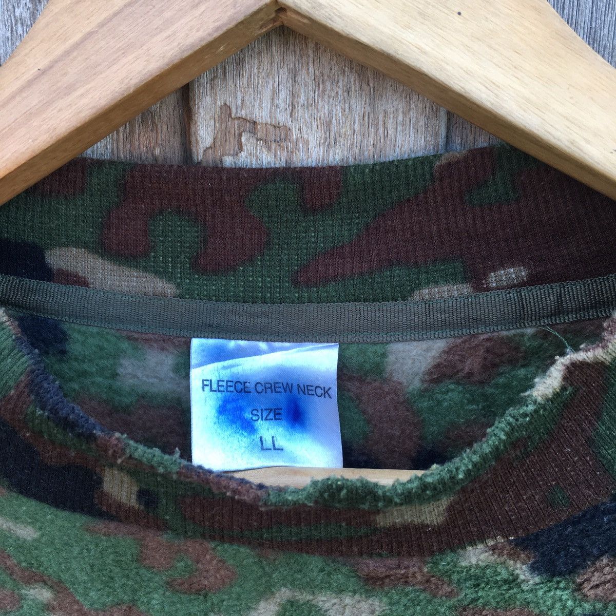 Vintage Vintage Fleece Crew Neck Camo Size US L / EU 52-54 / 3 - 4 Thumbnail