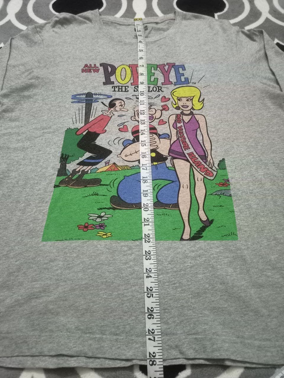 Cartoon Network Popeye The Sailorman 3 Quarter|Evangelion|Bleach T Size US XL / EU 56 / 4 - 5 Thumbnail