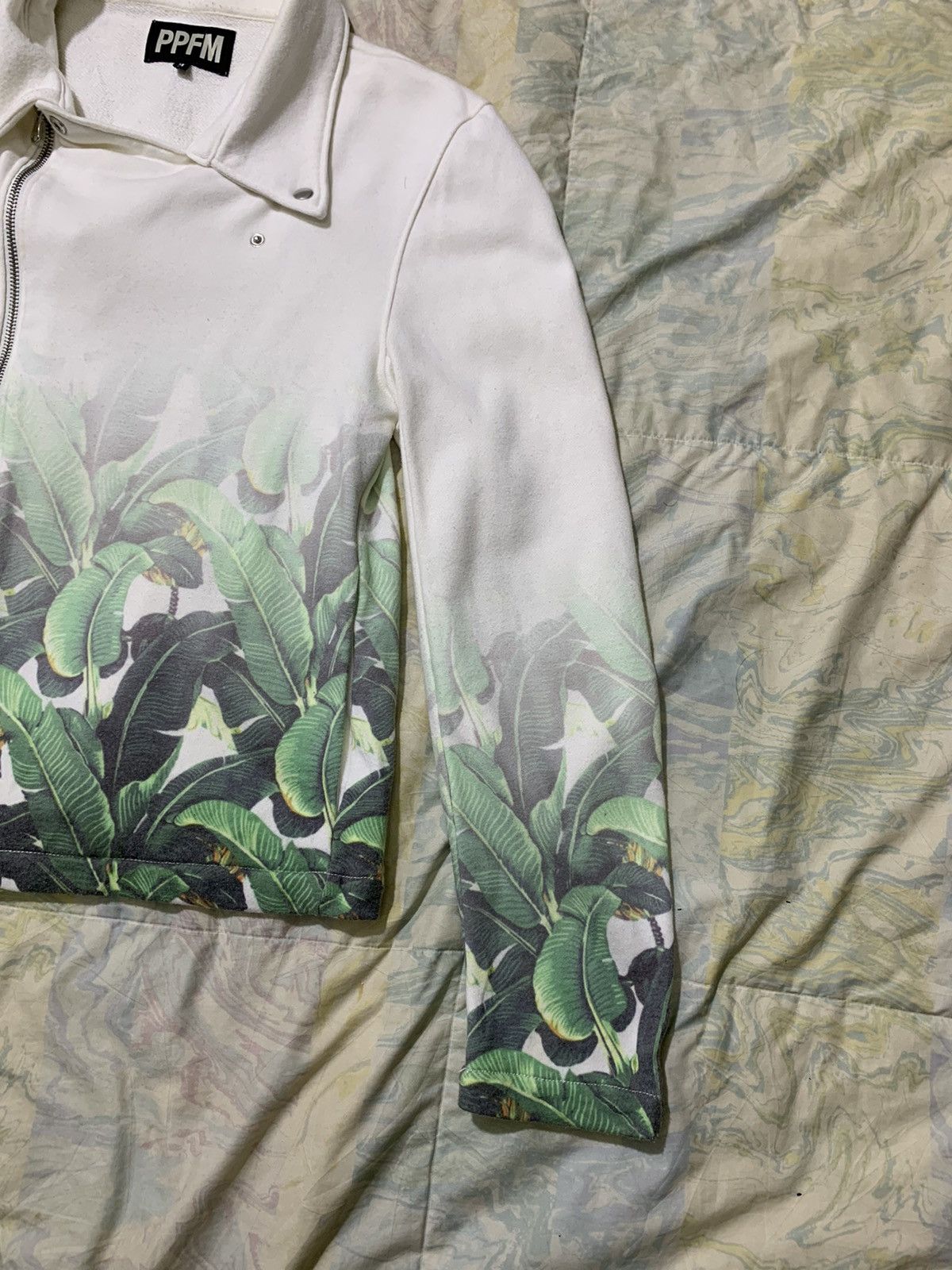 Japanese Brand PPFM zipper floral jacket Size US M / EU 48-50 / 2 - 2 Thumbnail