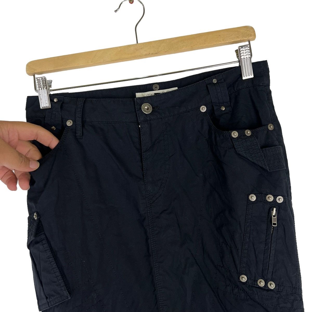 Japanese Brand RARE PARACHUTE PUNK DESIGN SKIRT BONDAGE ENCHANTEMENT JAPAN Size 30" / US 8 / IT 44 - 5 Thumbnail