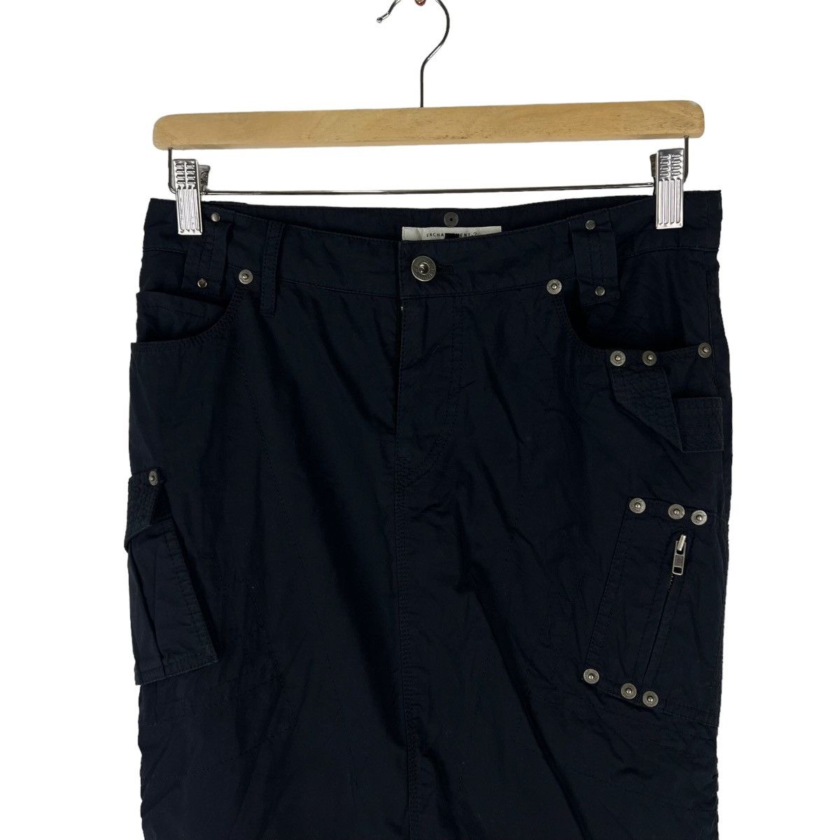Japanese Brand RARE PARACHUTE PUNK DESIGN SKIRT BONDAGE ENCHANTEMENT JAPAN Size 30" / US 8 / IT 44 - 4 Thumbnail