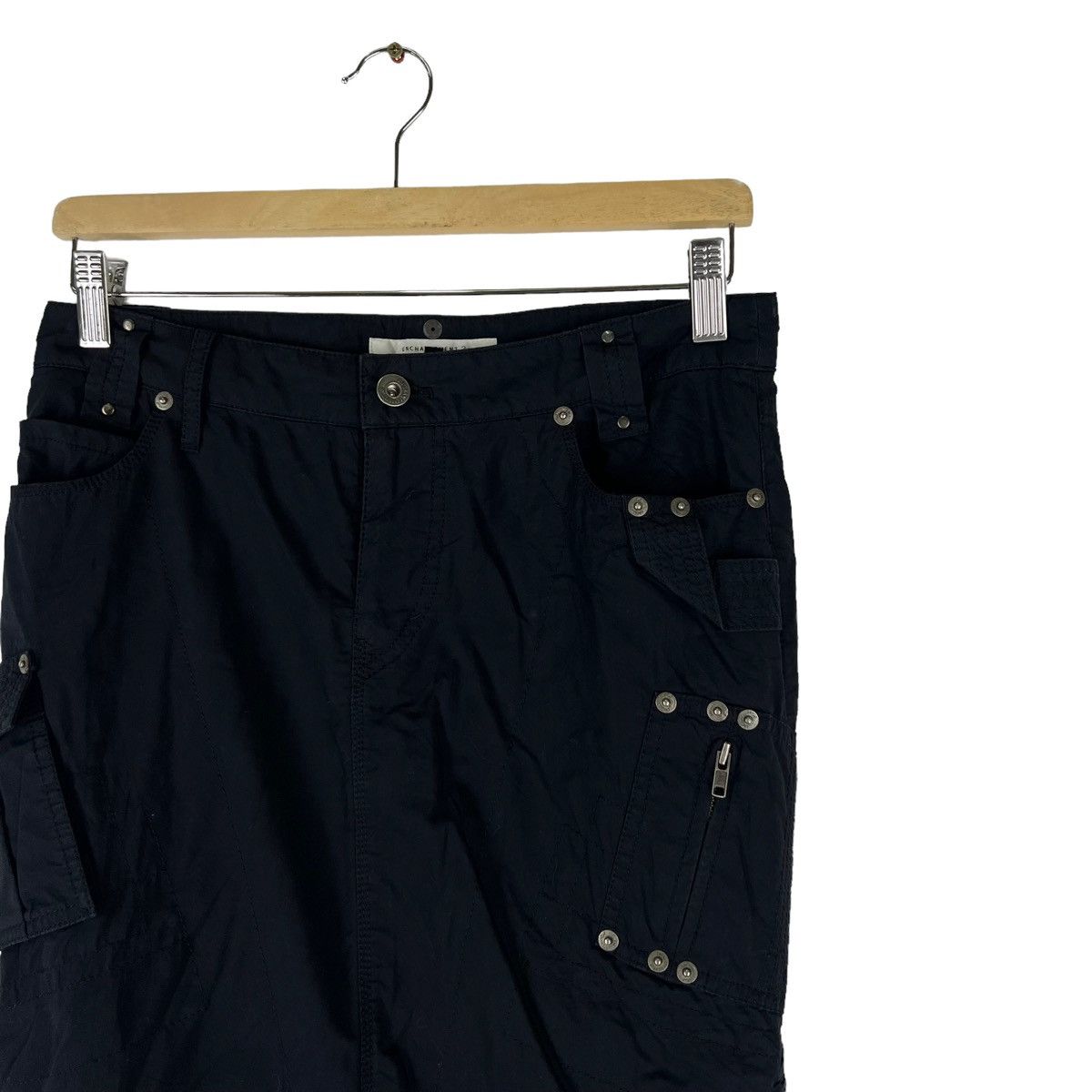 Japanese Brand RARE PARACHUTE PUNK DESIGN SKIRT BONDAGE ENCHANTEMENT JAPAN Size 30" / US 8 / IT 44 - 6 Thumbnail