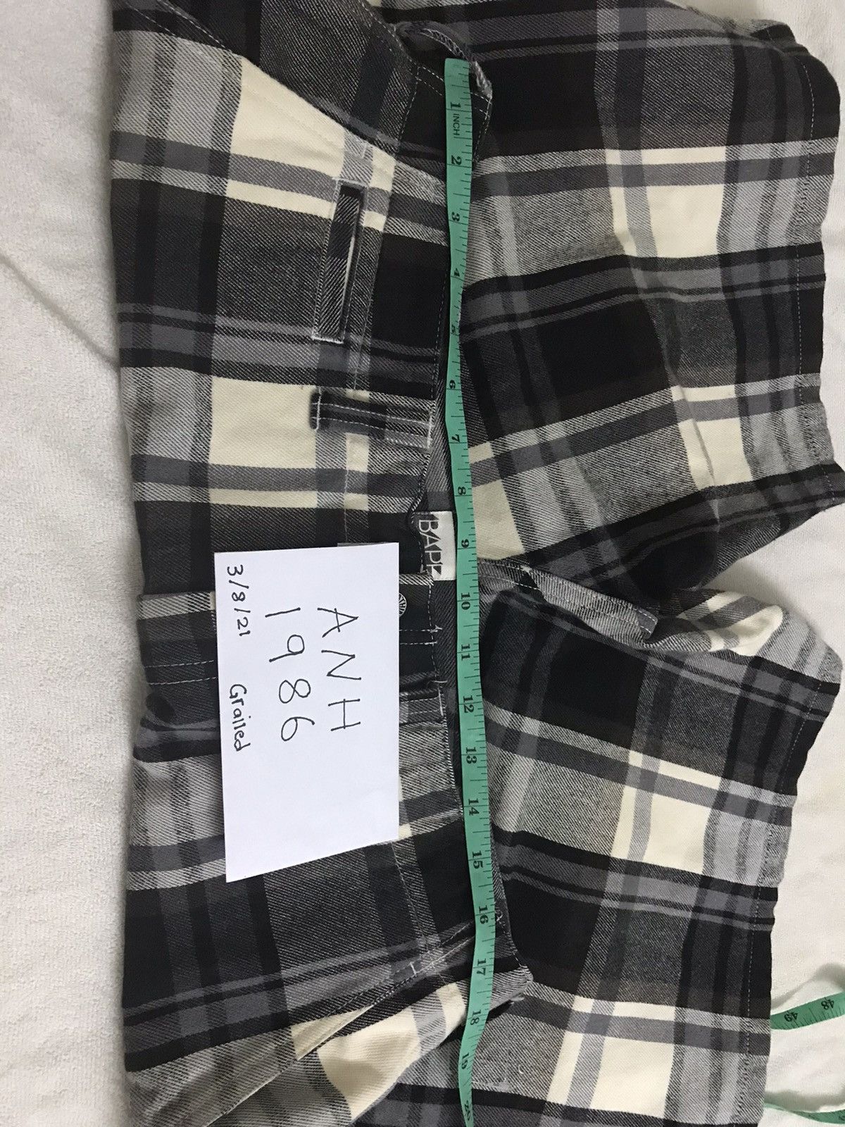 Bape Bape Check Shorts Size US 36 / EU 52 - 2 Thumbnail