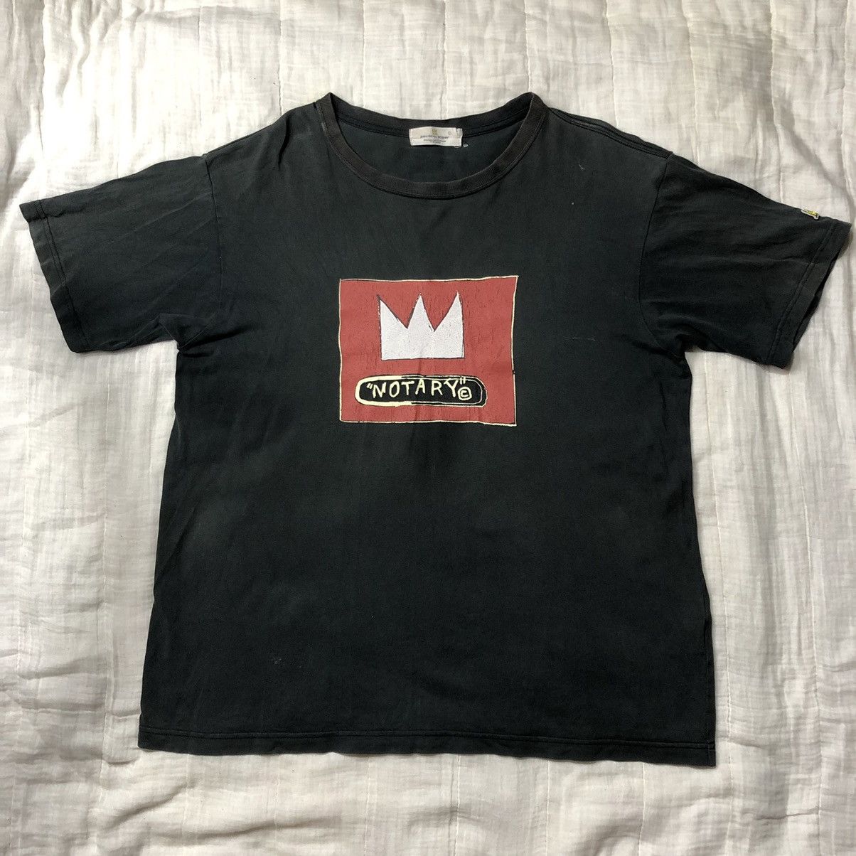 Jean-Michel Basquiat Vintage Thrashed Faded Jean Michel Basquiat T Shirt Size US L / EU 52-54 / 3 - 2 Thumbnail