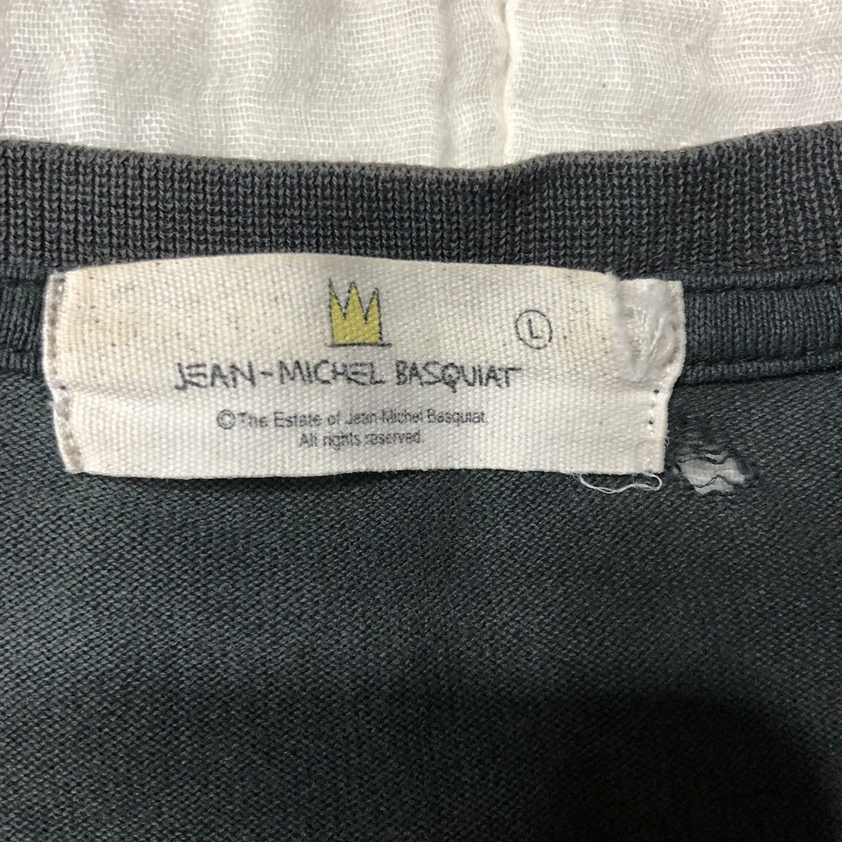 Jean-Michel Basquiat Vintage Thrashed Faded Jean Michel Basquiat T Shirt Size US L / EU 52-54 / 3 - 6 Thumbnail