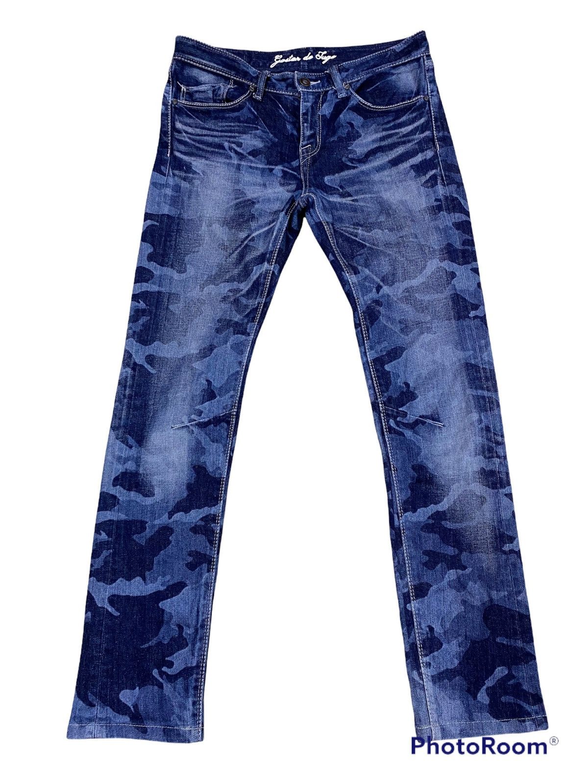 Japanese Brand Gostar De Fuga Bleach Denim Women