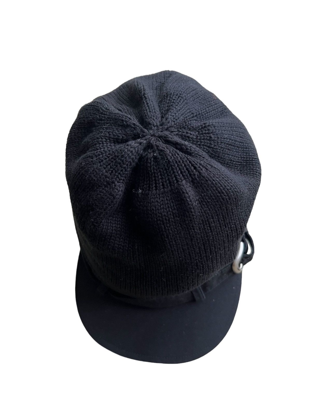 Limi Feu GRAIL🔥Yohji Limi Feu Hybrid Knit Body Minimal Gabardine Cap Size ONE SIZE - 6 Thumbnail