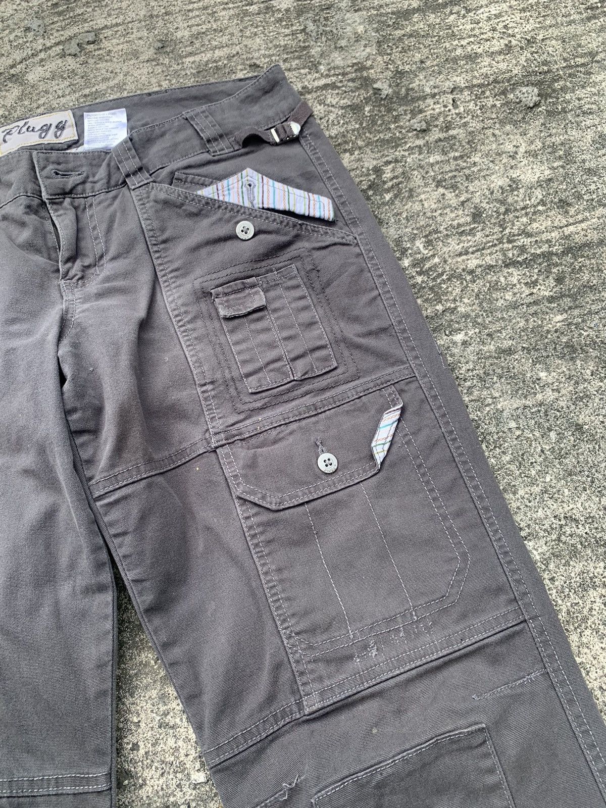 Japanese Brand Plugg woman flare tactical multipocket cargo bush pants Size US 34 / EU 50 - 7 Thumbnail