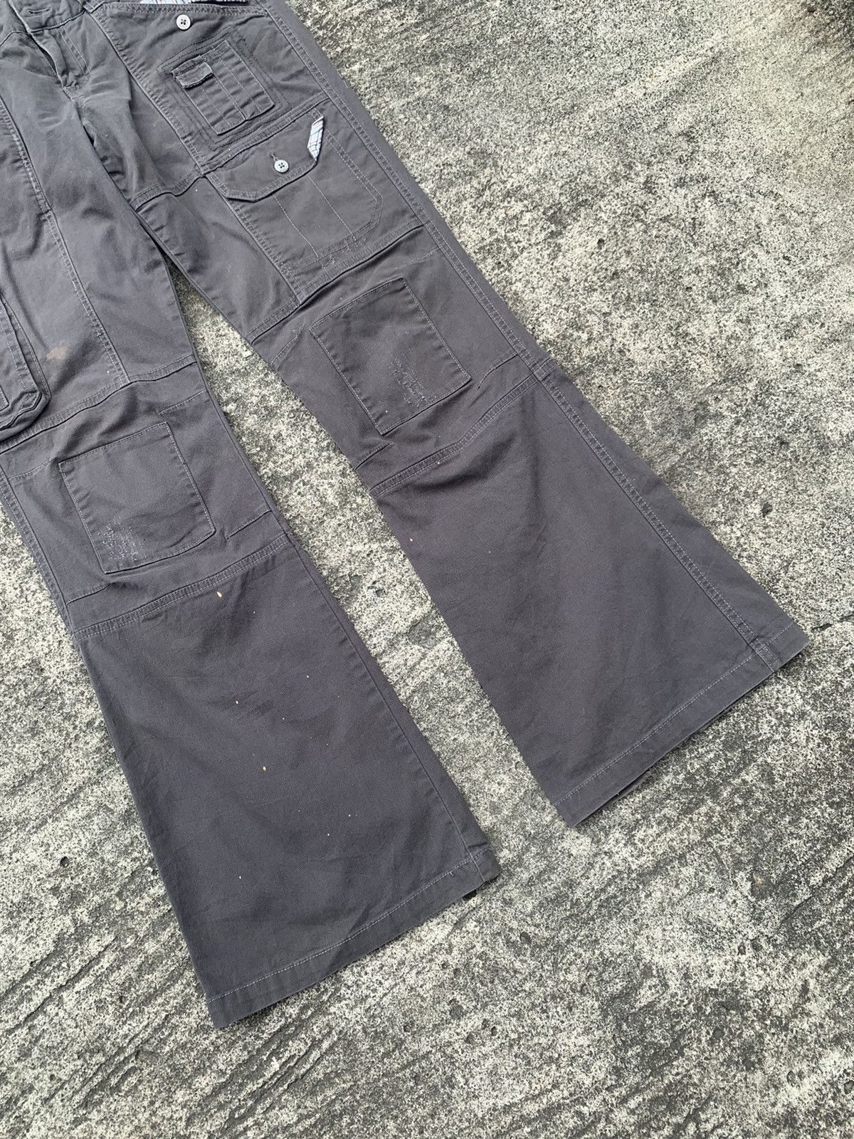 Japanese Brand Plugg woman flare tactical multipocket cargo bush pants Size US 34 / EU 50 - 4 Thumbnail