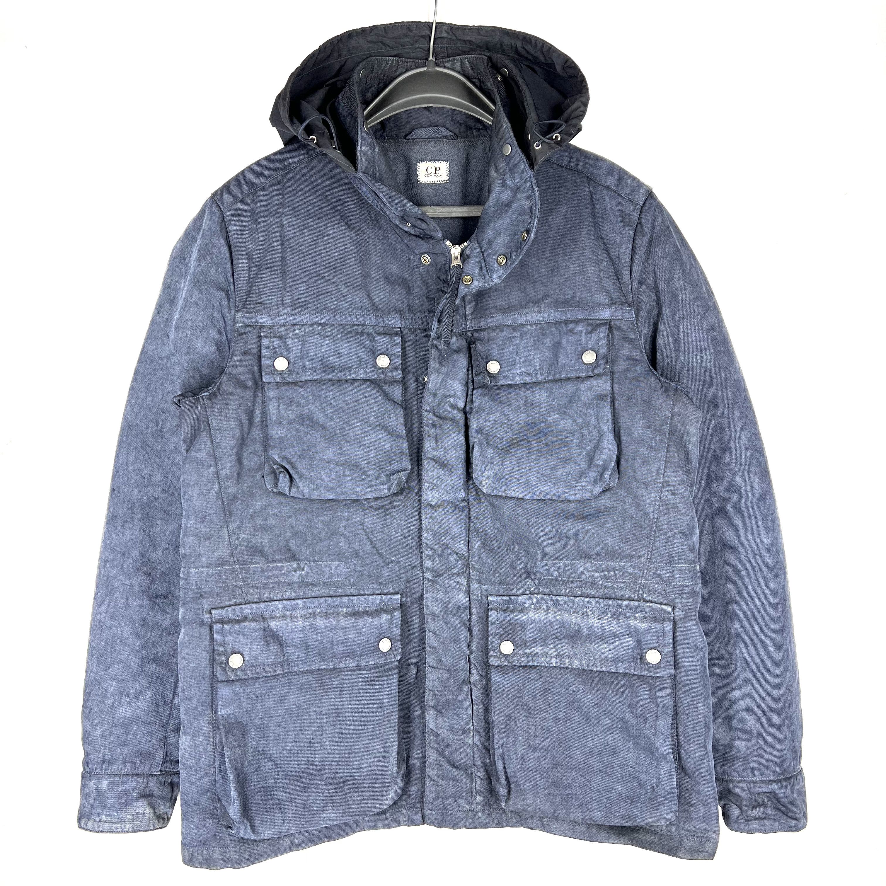 image of Avant Garde x C P Company Vintage C.p. Company Jacket Multipocket Y2K Size 50 in Bleu, Men's