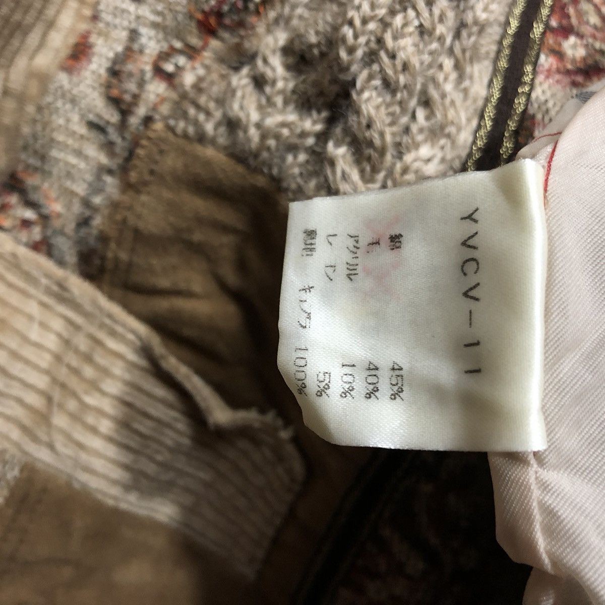Yoshiyuki Konishi Yoshiyuki Konishi Knit Patchwork Design Vest Size US M / EU 48-50 / 2 - 5 Thumbnail