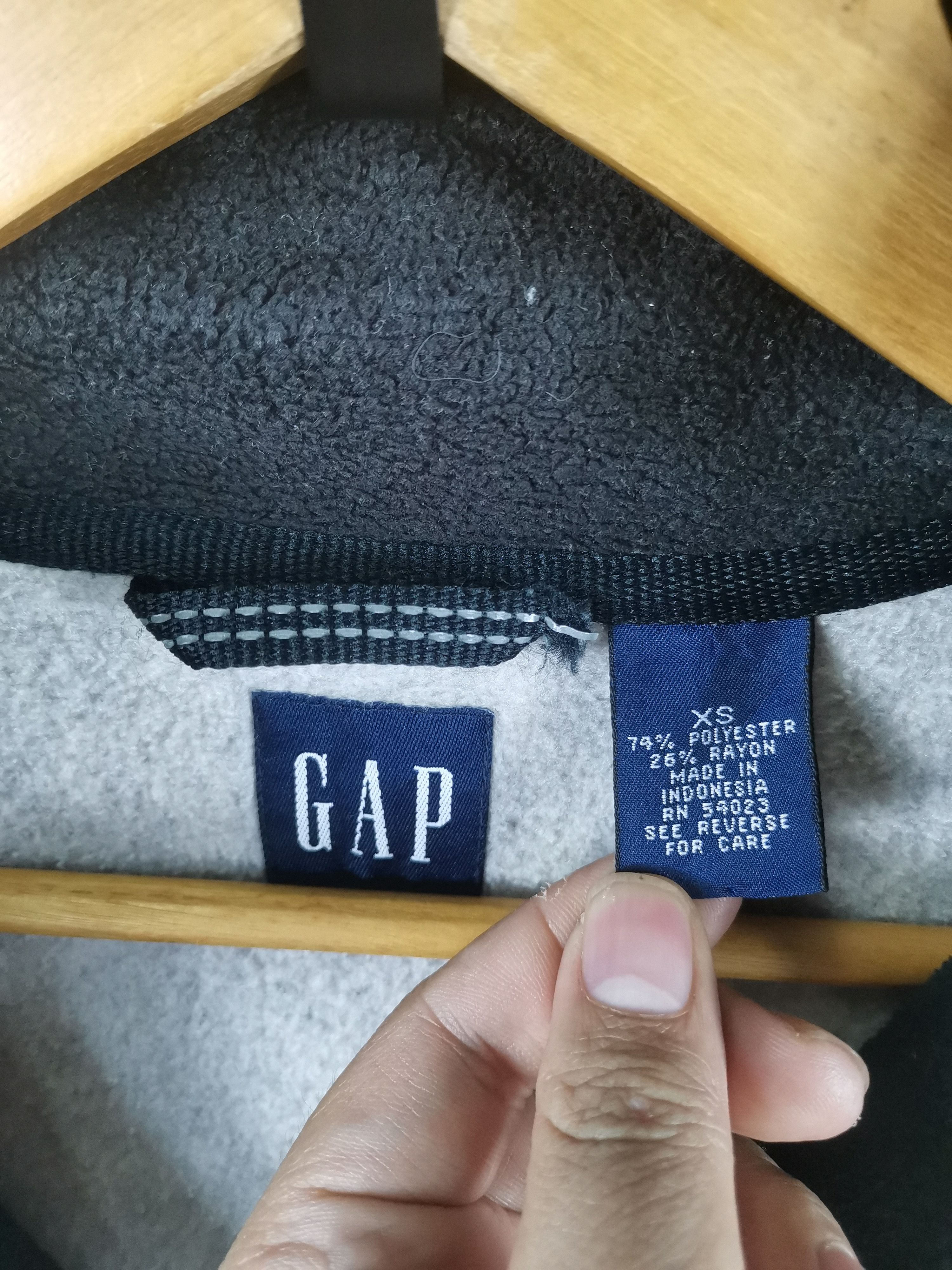 Gap × Japanese Brand Vintage Gap Fleece Sweater Jacket Size US L / EU 52-54 / 3 - 6 Thumbnail