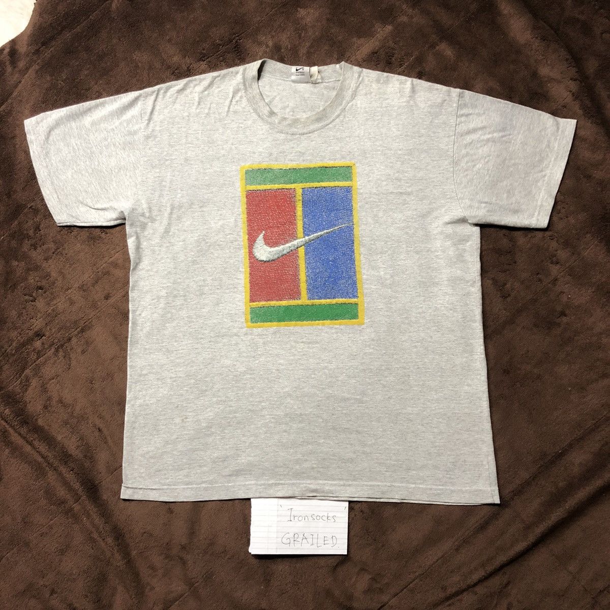 Nike Vintage Nike Tennis Court T Shirt Size US XL / EU 56 / 4 - 1 Thumbnail
