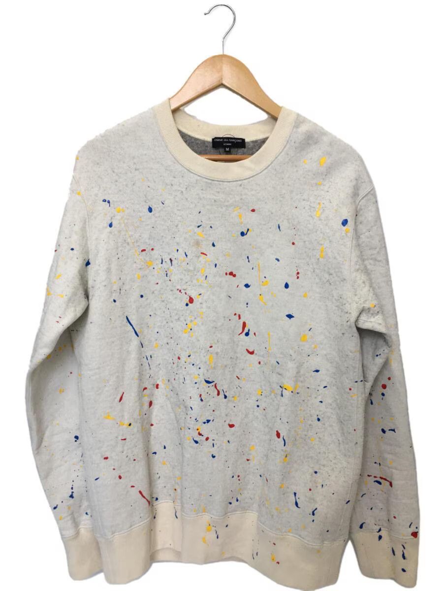 Comme des Garcons × Comme des Garcons Homme Paint Splatter Crewneck Sweatshirt Size US M / EU 48-50 / 2 - 1 Thumbnail