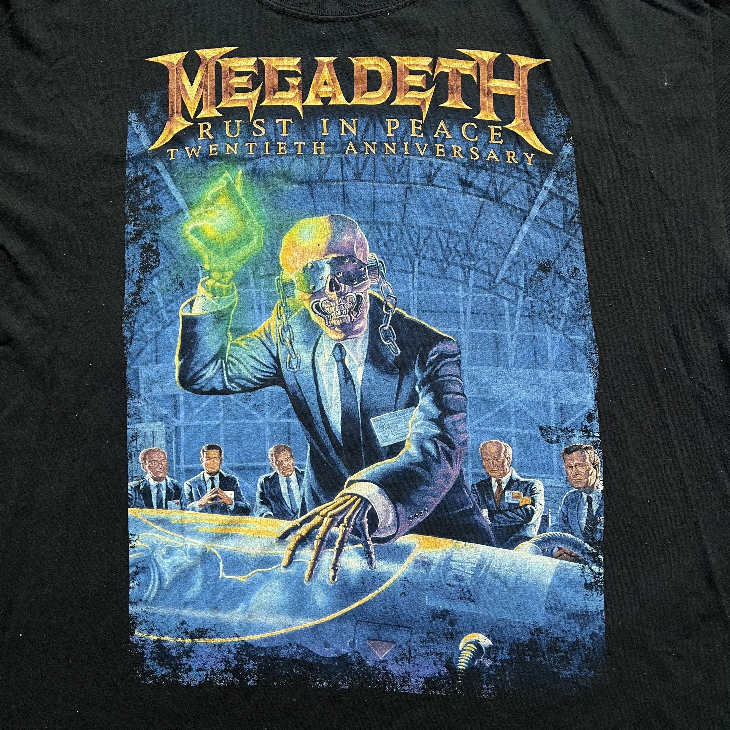 Band Tees × Megadeth × Vintage Vintage Megadeth T-Shirt 90s Big Logo Size XL Size US XL / EU 56 / 4 - 4 Thumbnail