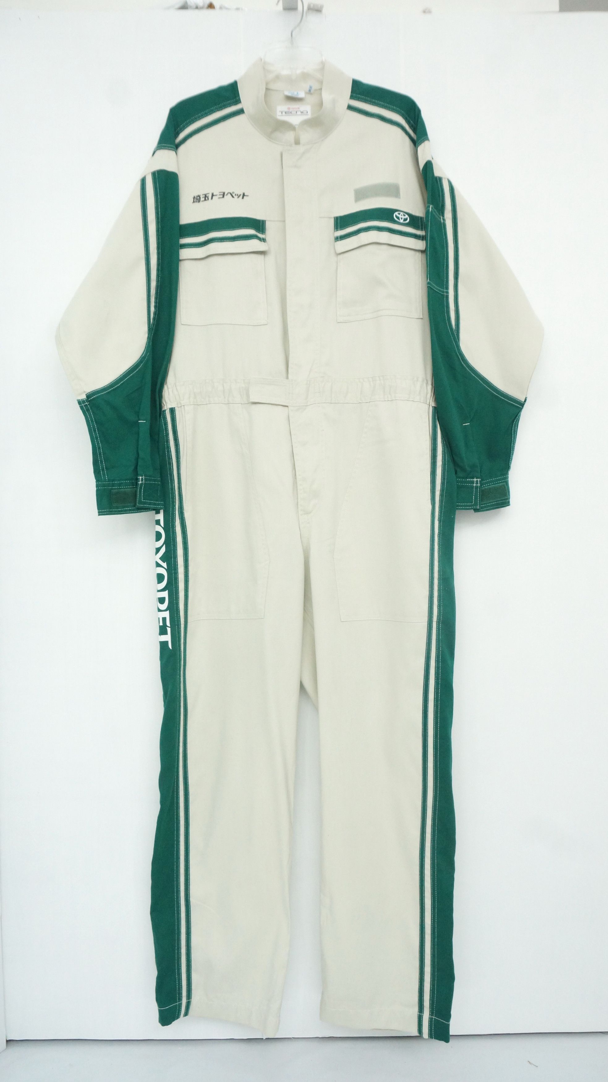 Japanese Brand Vintage TOYOTA TOYOPET TECNO Coverall Size US 37 - 2 Thumbnail