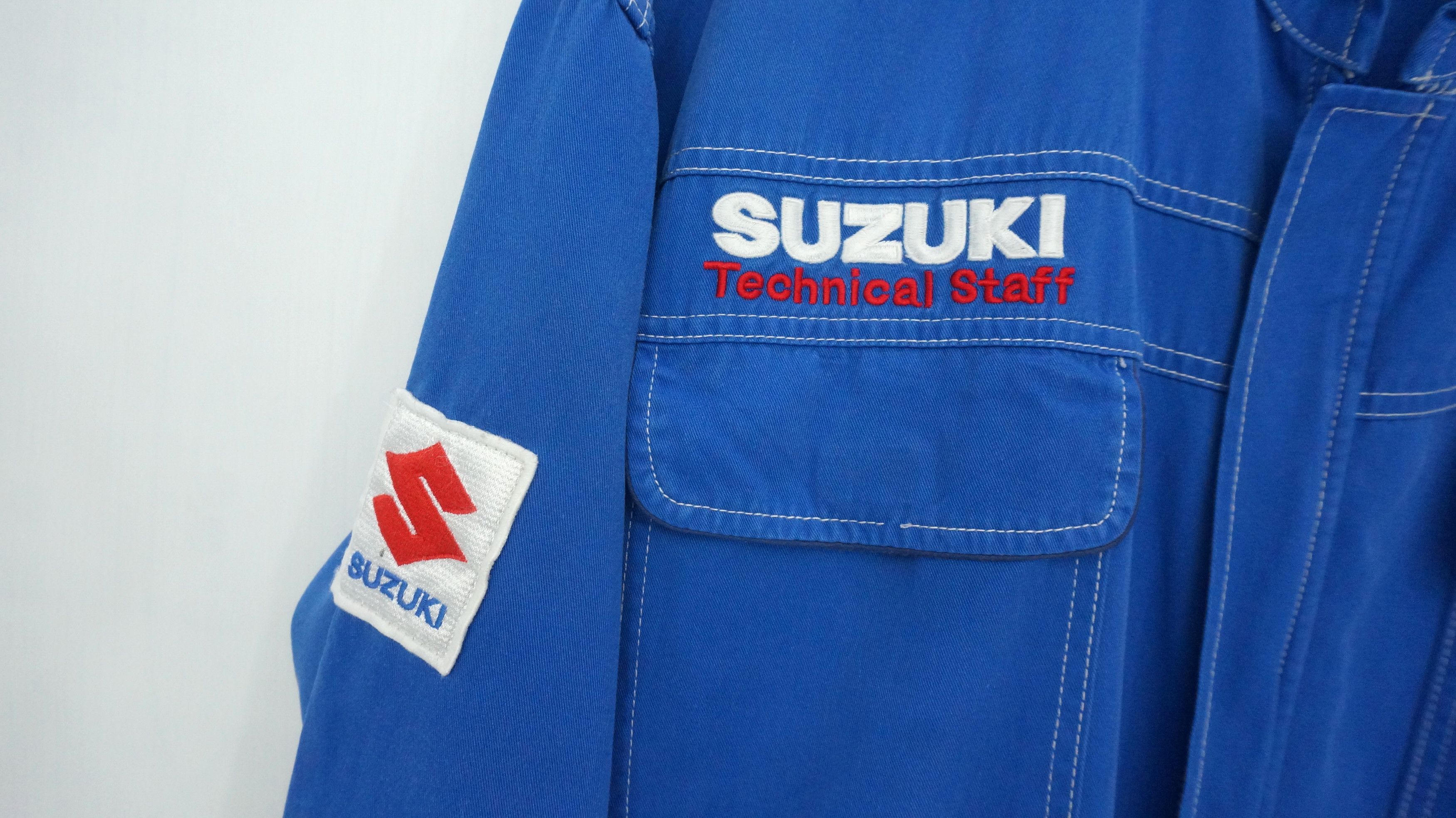 Japanese Brand Vintage SUZUKI Japan Technical Staff Uniform Coverall Size US 38 / EU 54 - 5 Thumbnail