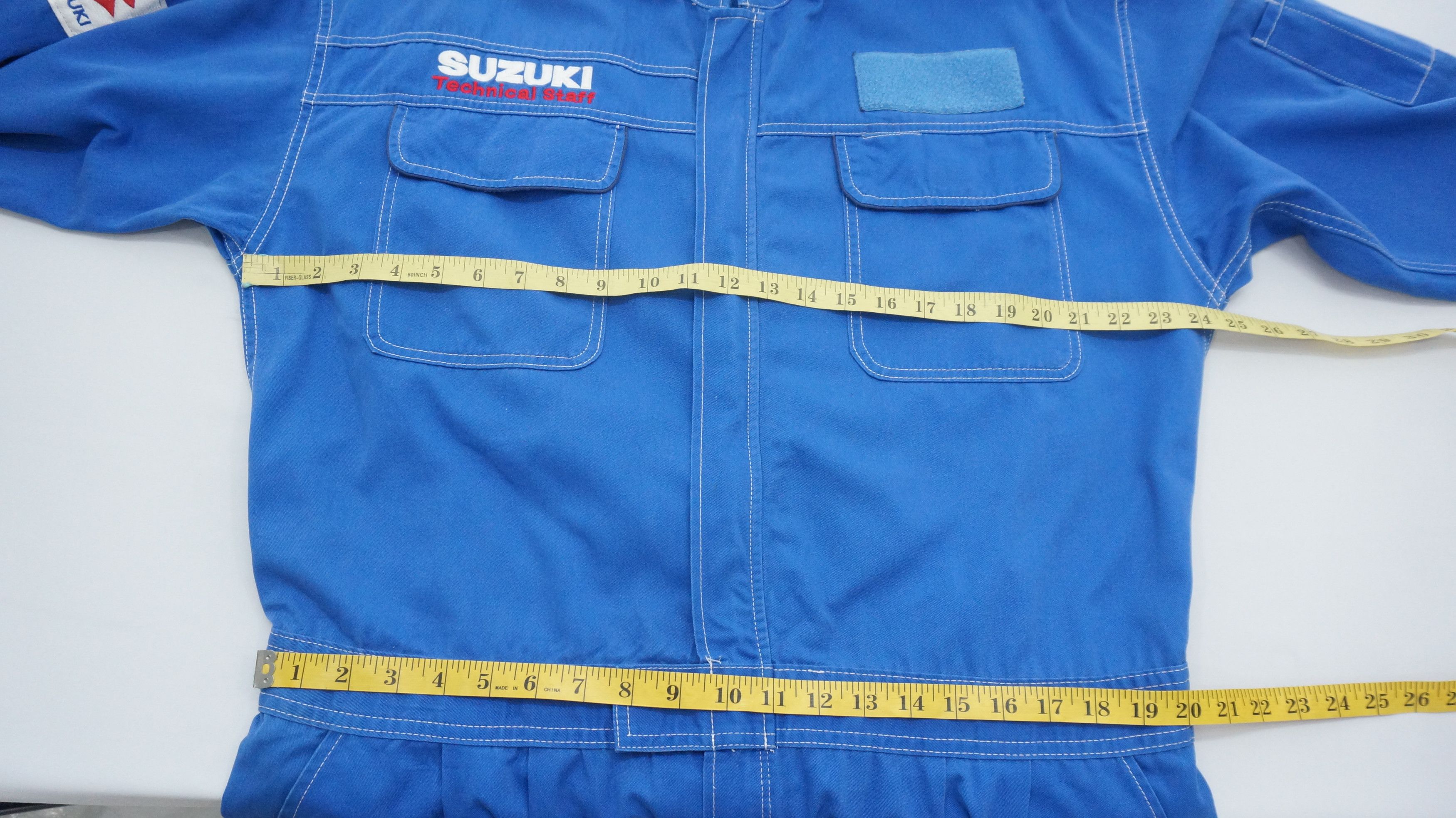 Japanese Brand Vintage SUZUKI Japan Technical Staff Uniform Coverall Size US 38 / EU 54 - 10 Thumbnail
